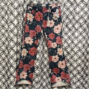 DRIFTWOOD Floral Flare Jeans - Pink and Blue
